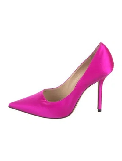 Pre-owned Jimmy Choo Satin Pumps In Pink