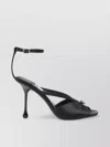 Jimmy Choo Satin Sandals With Pearl Embellishment And Strappy Design
