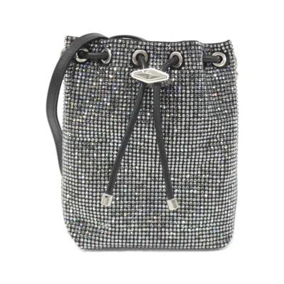 Pre-owned Jimmy Choo Satin Shoulder Bag () In Black