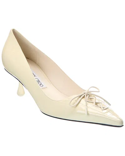 Jimmy Choo Scarlet 50 Patent Pump In Neutral