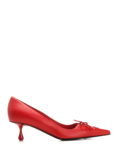 JIMMY CHOO SCARLET PUMPS