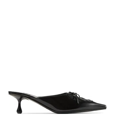 JIMMY CHOO SCARLETT 50 LEATHER MULES