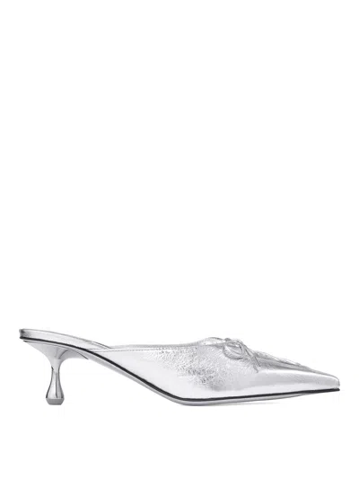 JIMMY CHOO SCARLETT 50 LEATHER MULES