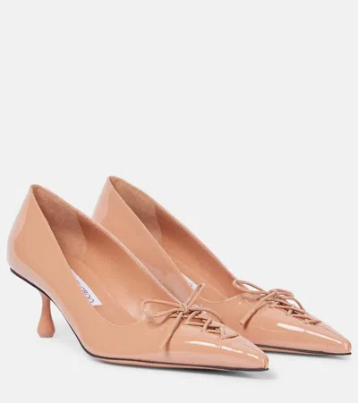 Jimmy Choo Scarlett 50 Patent Leather Pumps In Pink