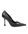 Jimmy Choo Scarlett 95 Pumps With Pointed Toe And Square Cut Design In Black