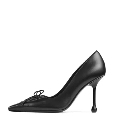 JIMMY CHOO SCARLETT 95 LEATHER PUMPS