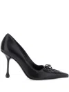 Jimmy Choo Scarlett 95 Leather Pumps In Black