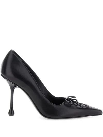 Jimmy Choo Scarlett 95 Leather Pumps In Black