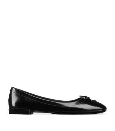 JIMMY CHOO SCARLETT PATENT LEATHER BALLET FLATS