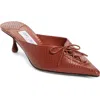 Jimmy Choo Scarlett 50 Leather Snake-print Mules In Brown
