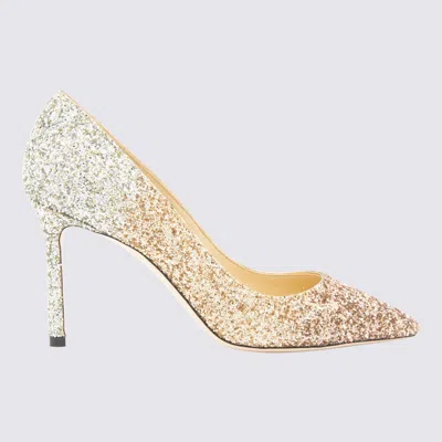 JIMMY CHOO JIMMY CHOO GOLD TONE PUMPS