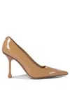Jimmy Choo Amelia Leather Kitten-heel Pumps In Beige