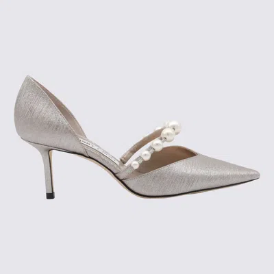 Jimmy Choo Silver Auralie 65 Pumps In Pink