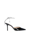 JIMMY CHOO SEADEA 85 PATENT LEATHER PUMPS