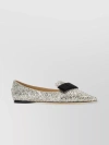 JIMMY CHOO SEQUIN-COVERED GALA BALLET FLATS