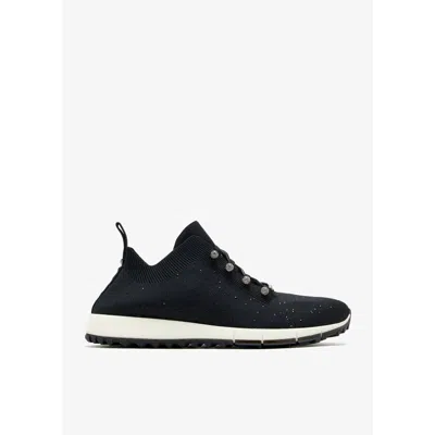 Jimmy Choo Veles Knit Low-top Sneakers In Black