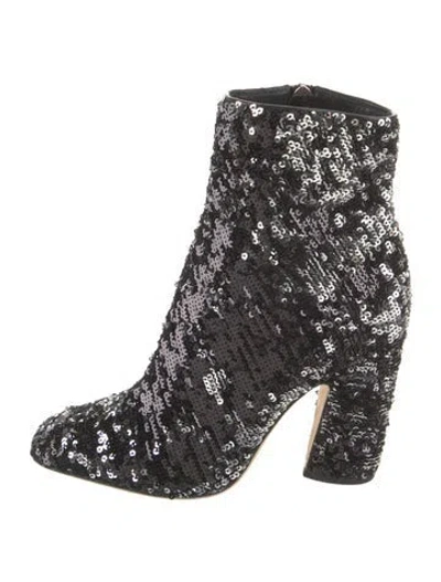 Pre-owned Jimmy Choo Sequins Boots In Gray
