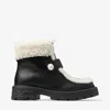 Jimmy Choo Shea Shearling-lined Leather Ankle Boots In Black