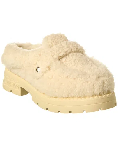 Jimmy Choo Shea Shearling Mule In White