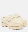Jimmy Choo Shea Shearling Mules In White