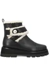 Jimmy Choo Shearling-trimmed Boots In Black