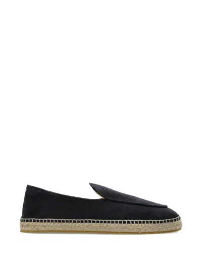 Jimmy Choo Shenton Suede Espadrille Loafers In Blue