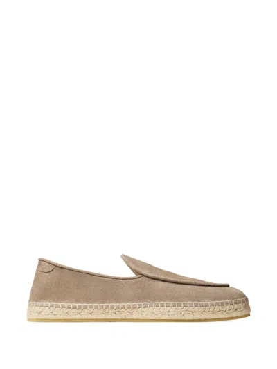 Jimmy Choo Shenton Suede Espadrille Loafers In Neutral