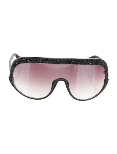 Pre-owned Jimmy Choo Shield Gradient Sunglasses In Purple