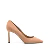 Jimmy Choo Pointed Toe Slip-on Pumps With High Stiletto Heel In Multi