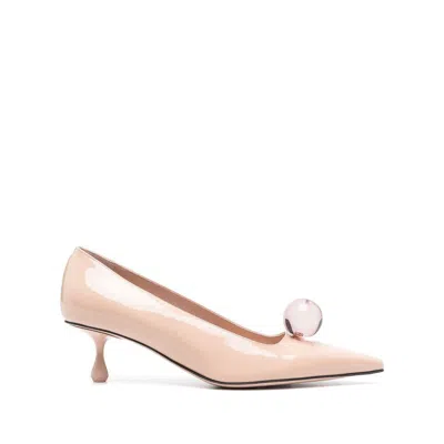 Jimmy Choo 50mm Orb Pumps In Beige