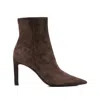 Jimmy Choo 90mm Franki Suede Boots In Brown