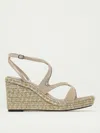 Jimmy Choo Leather Espadrille Wedge Sandals