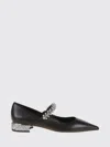 Jimmy Choo Black Nappa Leather Bing Ballerinas In Black