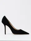 Jimmy Choo Womens Black Romy 100 Suede Courts 4.5 In Black