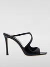 Jimmy Choo Azia95 Sandals With Squared Open Toe And Ankle Strap In 黑色