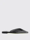 Jimmy Choo Embellished Mesh Pointed Toe Mules In Schwarz