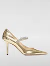 Jimmy Choo Bing Crystals Patent Leather Pumps In Gold