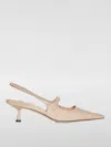 Jimmy Choo Didi 45 Pointed Pumps In Patent Leather In Pink