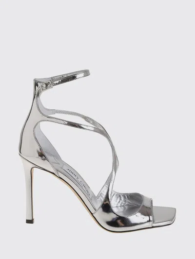 JIMMY CHOO HEELED SANDAL JIMMY CHOO WOMAN COLOR SILVER,H62734097