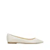 Jimmy Choo Silver Romy Ballerina Flats In Metallic