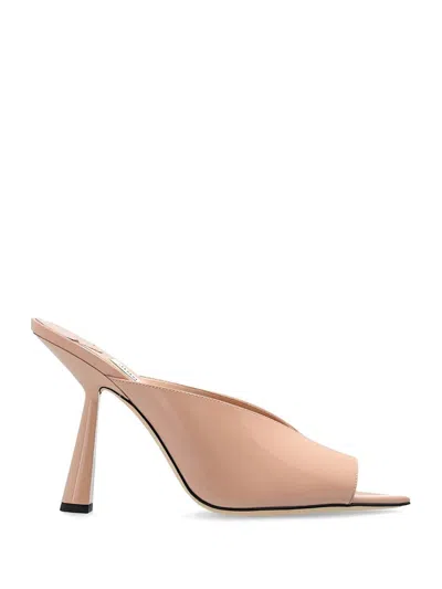 Jimmy Choo Maryanne 100 Leather Mules In Pink