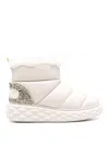 Jimmy Choo 30mm Xan Shearling Snow Boots In White