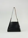 Jimmy Choo Diamond Structured Shoulder Bag With Metal Hardware In Black