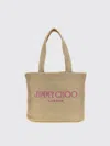 Jimmy Choo Gold Rafia Mini Beach Shopping Bag