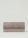 Jimmy Choo Glitter Rectangular Shoulder Bag With Removable Chain In Pink