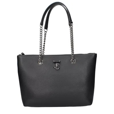 Jimmy Choo Shoulder Bags For Women Black Leather