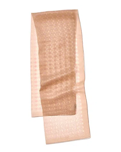 Jimmy Choo Silk Scarf In Neutral