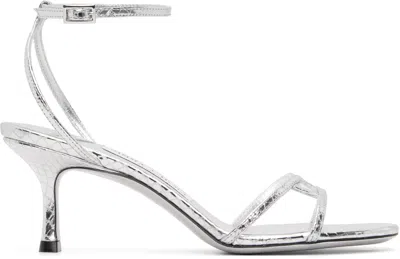 Jimmy Choo Silver 1998 Leo 65 Heeled Sandals