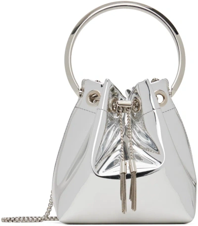 Jimmy Choo Silver Bon Bon Bag