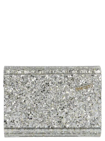 JIMMY CHOO SILVER CANDY CLUTCH